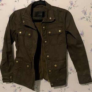 J.Crew Brown Field Utility Cargo Jacket Petite XXS